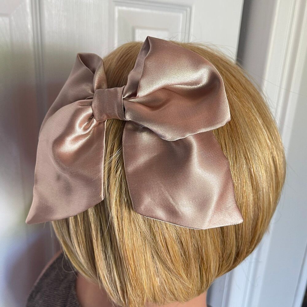 New Coquette hair bow chocolate color for women and girls - Picture 11 of 12